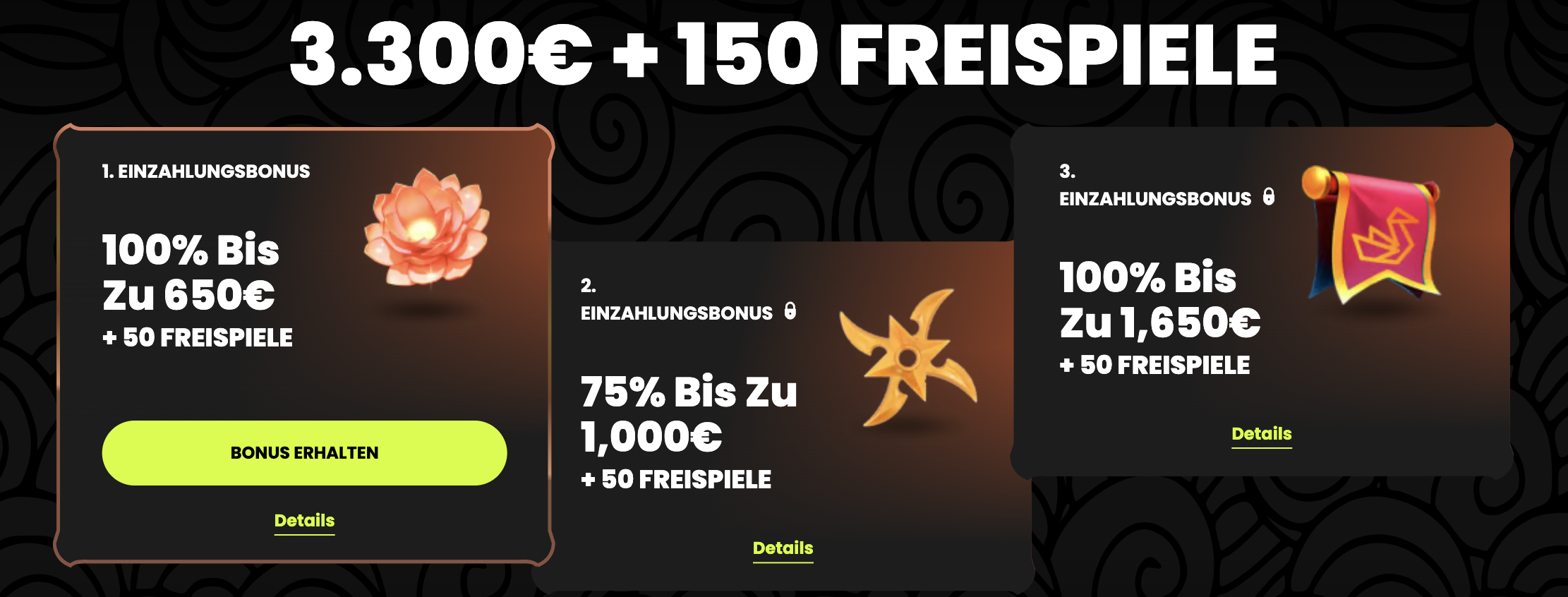 Spin Samurai Bonus Übersicht